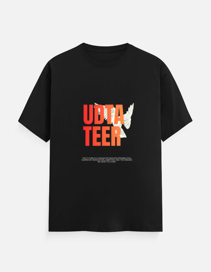 UDTA TEER™ – Bold Graphic Black T-Shirt