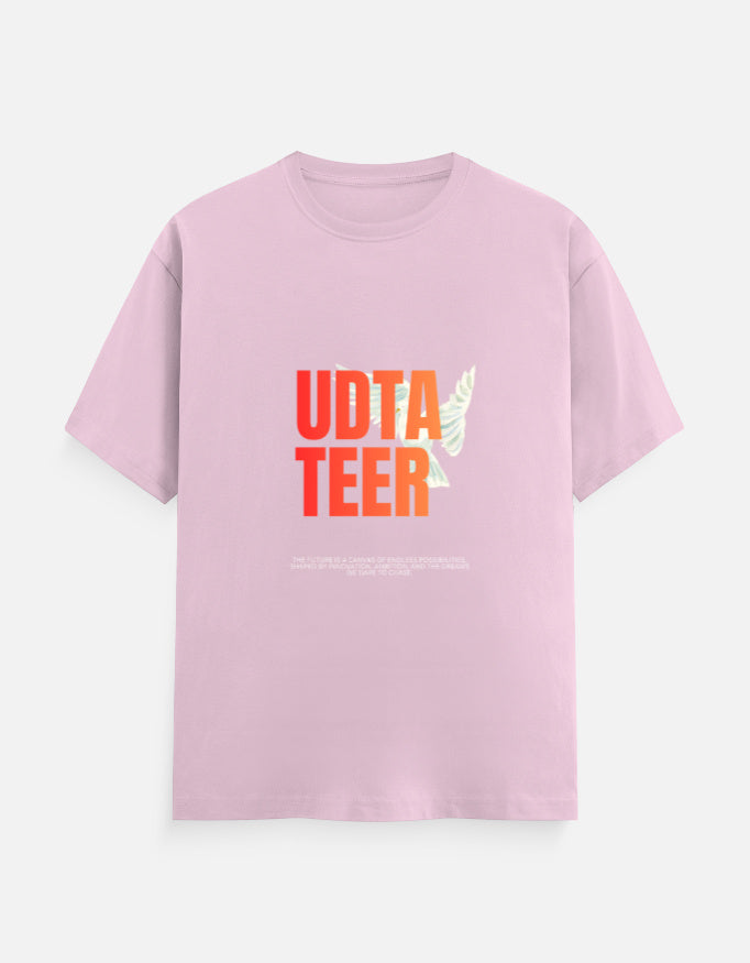 UDTA TEER™ – Bold Graphic Black T-Shirt