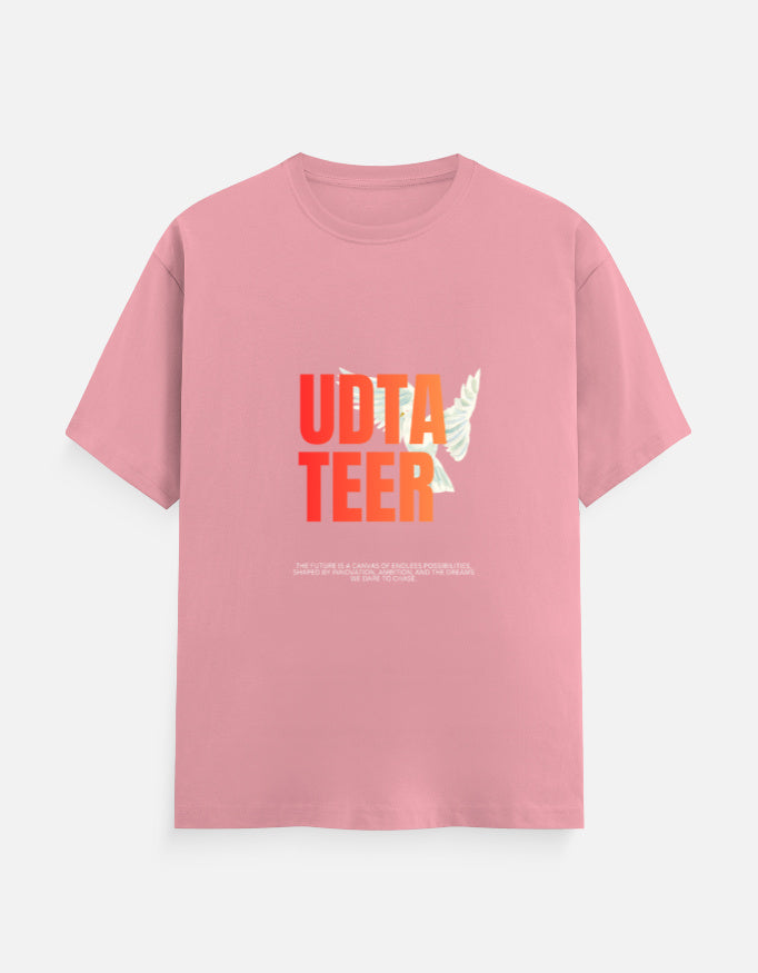 UDTA TEER™ – Bold Graphic Black T-Shirt