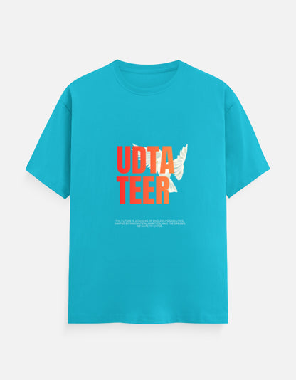 UDTA TEER™ – Bold Graphic Black T-Shirt