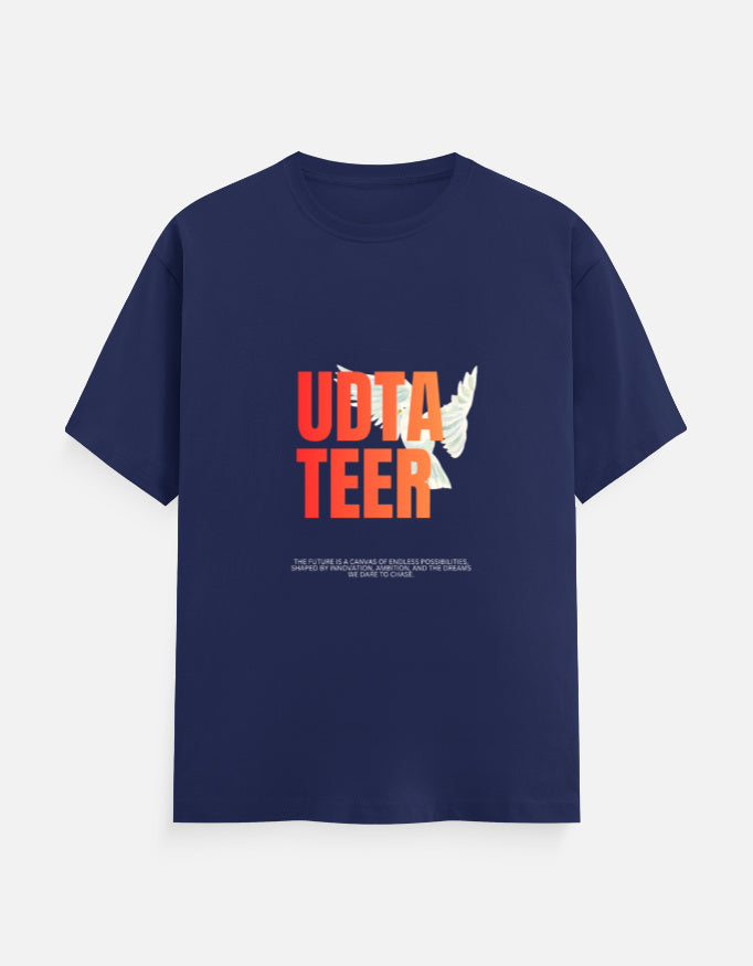 UDTA TEER™ – Bold Graphic Black T-Shirt